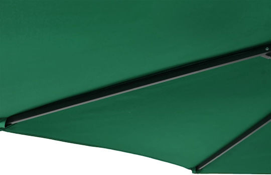 Umbrelă Rotundă Metalică Verde Φ2.12xÎ2.12m