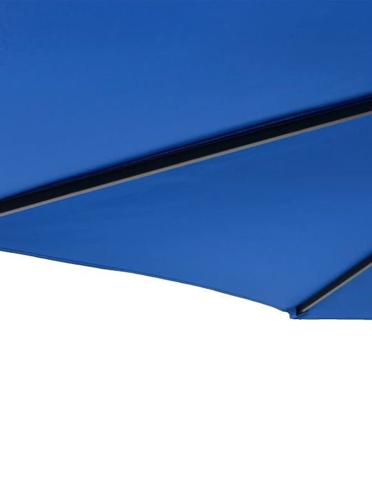 Garten- und Terrassen-Sonnenschirm Rundschreiben Metall Blau F2.12xY2.12m