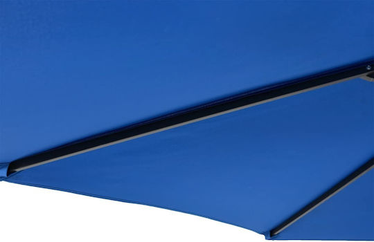Garten- und Terrassen-Sonnenschirm Rundschreiben Metall Blau F2.12xY2.12m