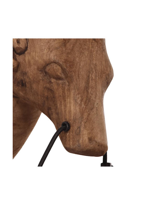 vidaXL Lamp Wall with Socket E27 Brown 15x24x25cm