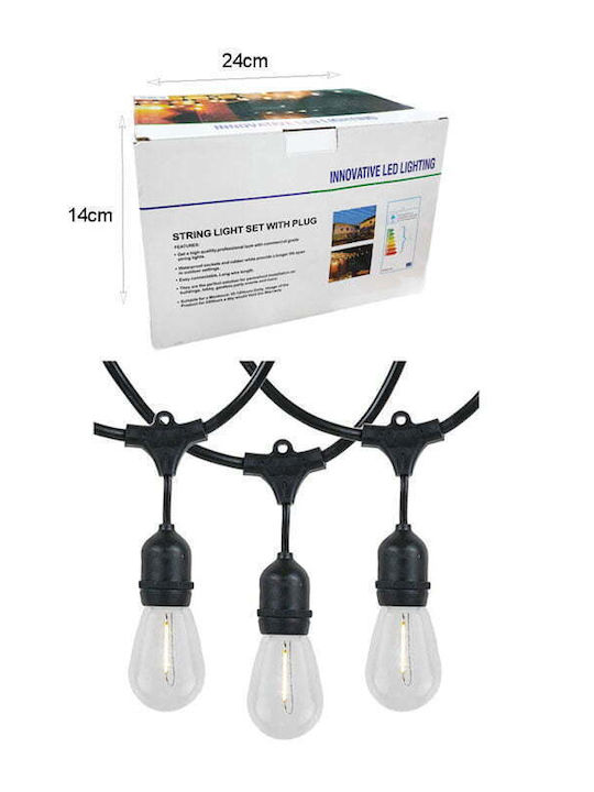 Στεγανή Γιρλάντα Φωτισμού LED 5m