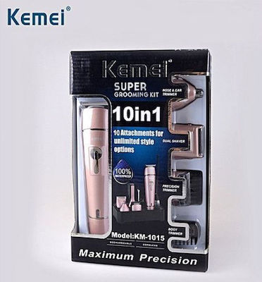 Kemei KM-1015 Ξυριστική Μηχανή Προσώπου / Σώματος Επαναφορτιζόμενη