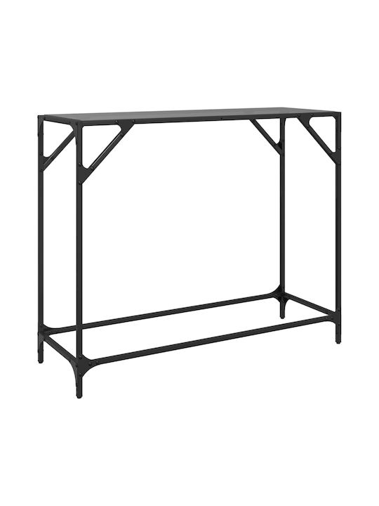 Consolă Sticlă Negru L98xL35xH81buc