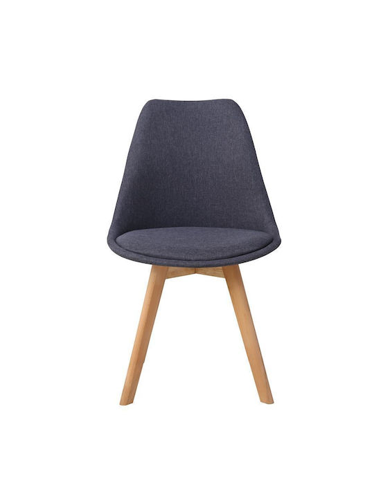 Gaston Dining Room Fabric Chair Anthracite 56.5x43x83.5cm