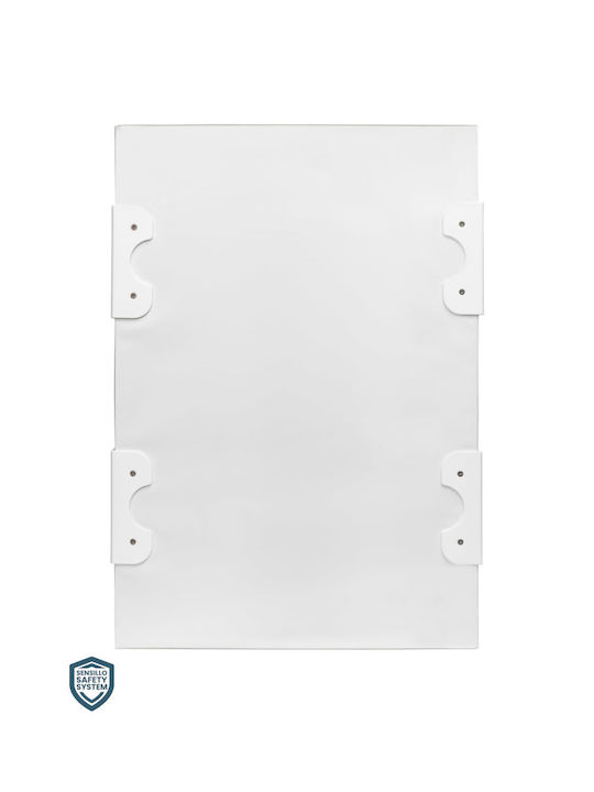 Sensillo Harte Wickelauflage aus Stoff Botanical Platinum 50x70cm
