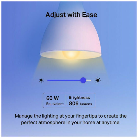 TP-LINK Smart Bulb Tapo L530E v3 LED 8.7W for Socket E27 RGBW 806lm Dimmable