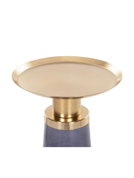 Round Side Table Ballin Glass Blue 37x37x35cm