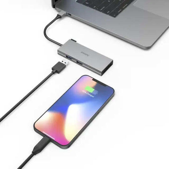 HAMA USB-C Docking Station mit HDMI 4K PD Gray (00200110)