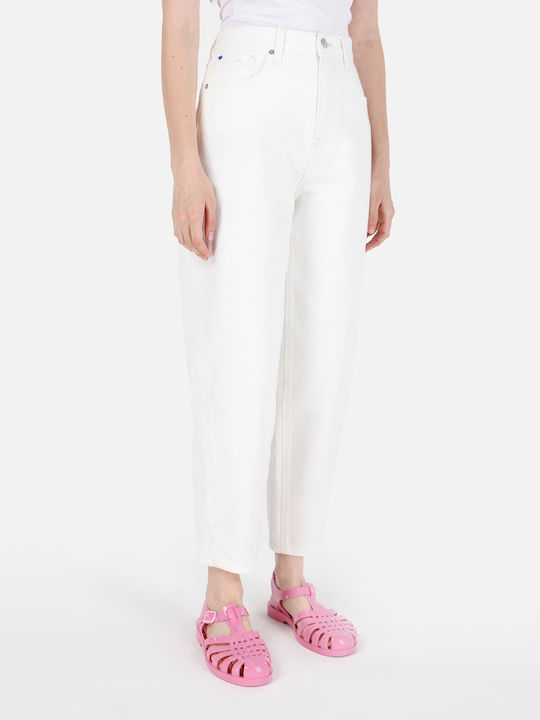 Dama Tesatura Pantaloni White