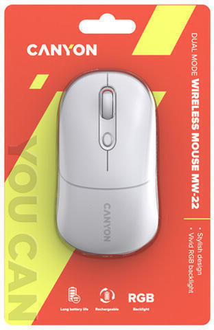 Canyon MW-22 Kabellos Maus Weiß