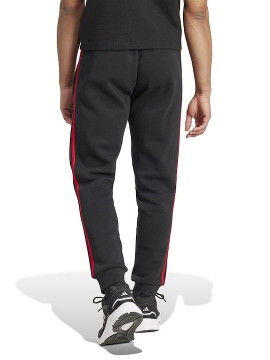 Adidas 3-stripes Men's Fleece Sweatpants Black