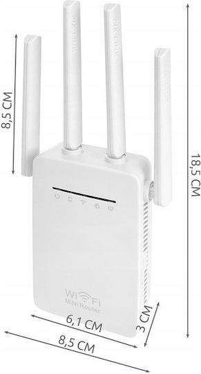 ZY19053QWS5 WiFi Extender Single Band (2.4GHz) 300Mbps