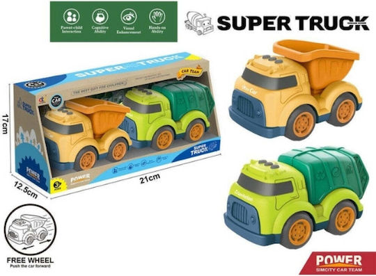 City Vehicles Set Garbage Truck 2pcs
