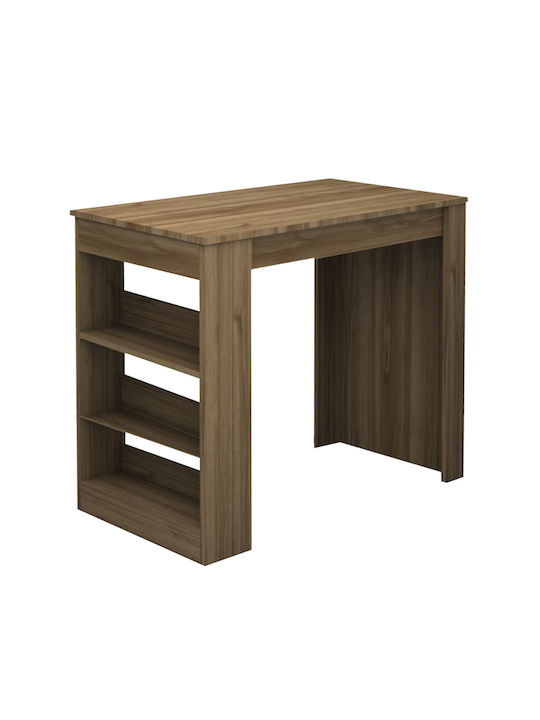 Deep Table Bar Wooden Walnut 120x50x100cm