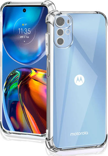 Techsuit Shockproof Clear Задна корица Силикон Прозрачен (Moto E32s)