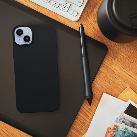 Umschlag Rückseite Silikon Schwarz (Redmi Note 13 Pro 5G / Poco X6)