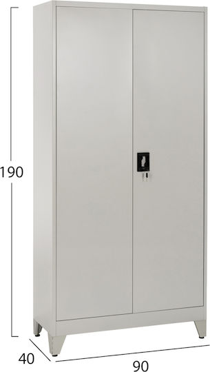 Δίφυλλη Μεταλλική 90x40x190εκ. Δίφυλλη Μεταλλική 90x40x190εκ.