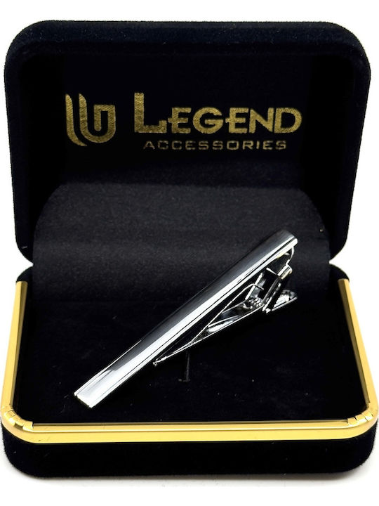 Legend Accessories Silver Tie Clip Silver 6cm