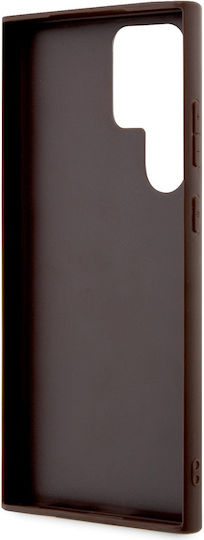 Guess Umschlag Rückseite Leder Braun (Samsung S24 Ultra)