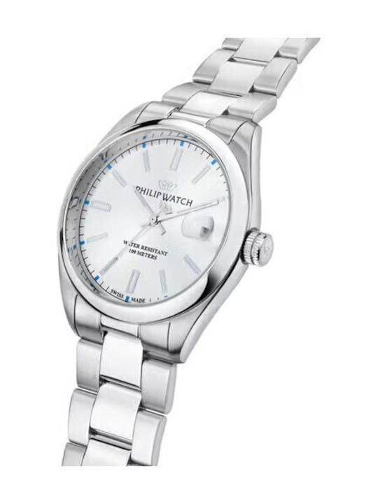 Philip Watch Caribe Watch Battery with Metal Bracelet