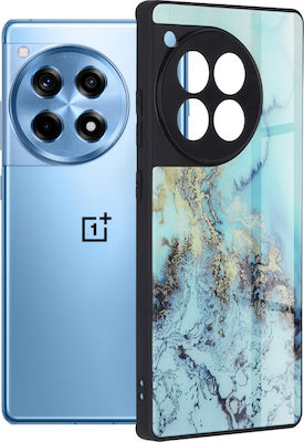 Techsuit Glaze Umschlag Rückseite Blau (OnePlus 12R)