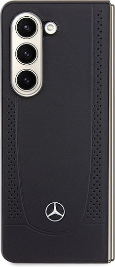 Mercedes-Benz Umschlag Rückseite Kunststoff Schwarz (Galaxy Z Fold5)