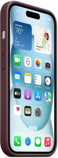 Apple Finewoven Back Cover Fabric Red (iPhone 15)