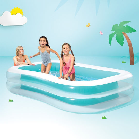 Intex Swim Center Παιδική Πισίνα 770lt Φουσκωτή 262x175x56εκ. Γαλάζιο