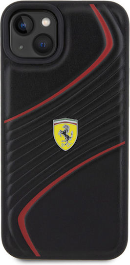 Ferrari Back Cover Πλαστικό Μαύρο (iPhone 15 Plus)