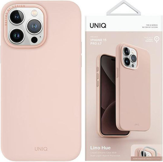 Uniq Hue Back Cover Σιλικόνης / Πλαστικό Μαγνητικό Μπεζ (iPhone 15 Pro)