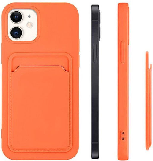 Hurtel Card Umschlag Rückseite Silikon mit Kartenhalter Lila (Galaxy A72)