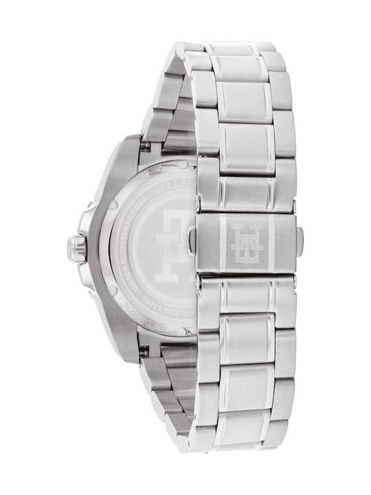 Tommy Hilfiger Lance Men's Watch 42mm Battery with Silver Metal Bracelet