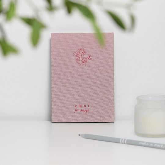 Vent Notebook A5 Ruled Pink
