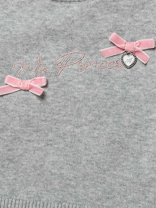 Children's Dress Long Sleeve Tulle Gray