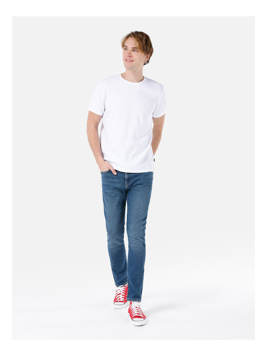 Men's Jeans Pants with Skinny Narrow Fit Blue