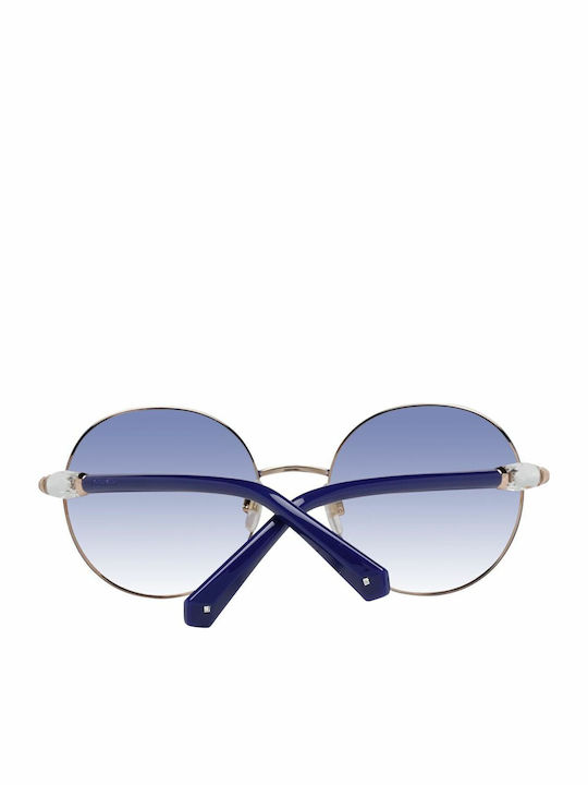 Swarovski Women's Sunglasses with Blue Metal Frame and Pink Lens SK0260 92X
