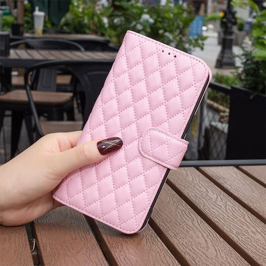 Puff Rhombus Wallet Ροζ (Realme C61)