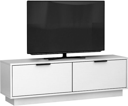 Έπιπλο Τηλεόρασης Lisa Λευκό Μ140xΠ35xΥ43cm