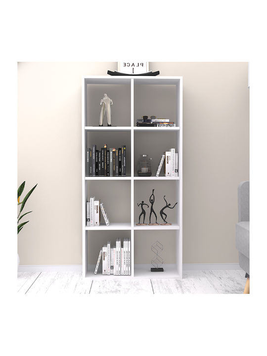 Bookcase Anser White 69.8x29x142cm