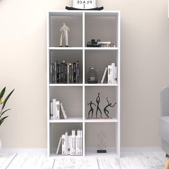 Bibliothek Anser Weiß 69.8x29x142cm