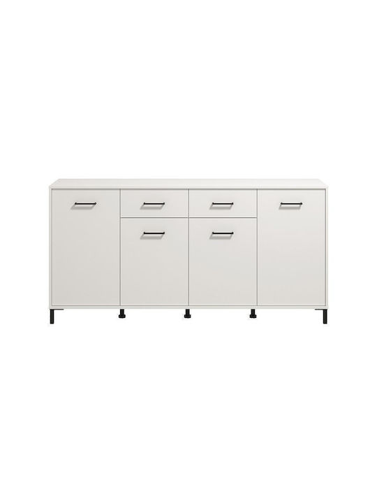 Sideboard Vienne 4k2f Wooden White 183x40x90cm