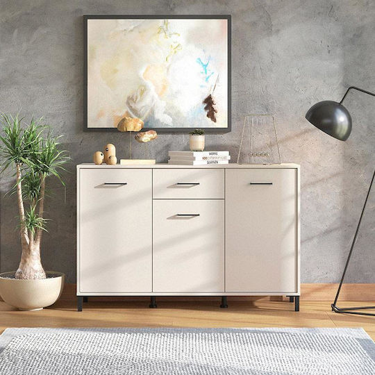 Μπουφές Vienne 3k1f Ξύλινος Cashmere 138x40x90cm