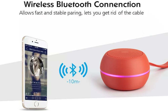 Sonique Mini TWS Active Beat Led Ηχείο Bluetooth 5W με Διάρκεια Μπαταρίας έως 4 ώρες Γκρι