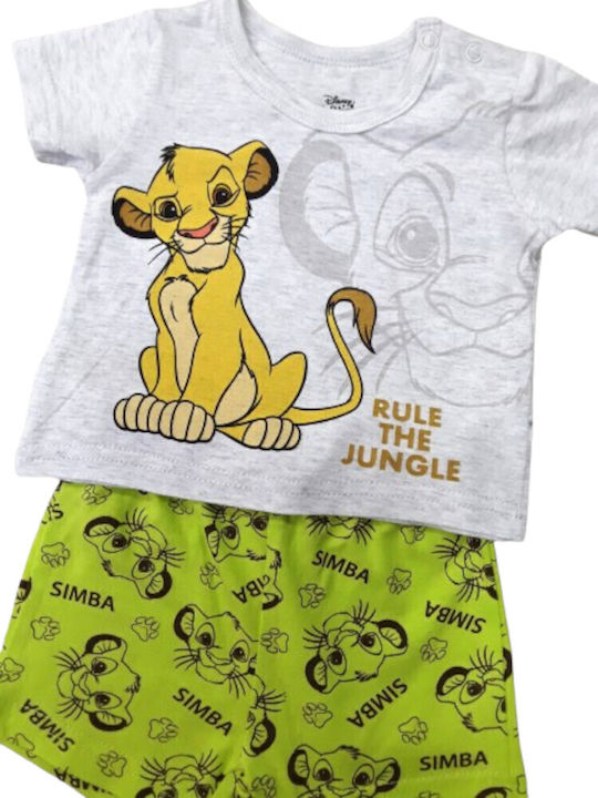 Kids' Set with Shorts Summer 2pcs lime Rule Of Jungle