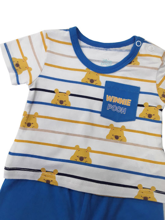 Kids' Set with Shorts Summer 2pcs Blue Pooh Blue