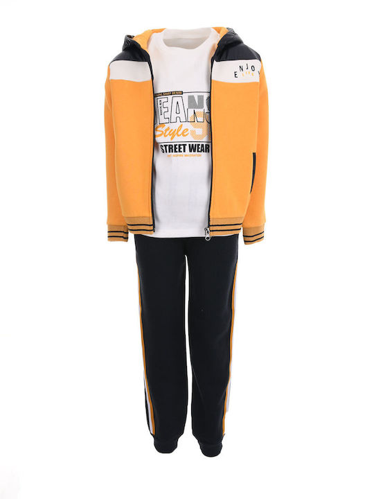 Hashtag Kids Sweatpants Set Mustard 3pcs