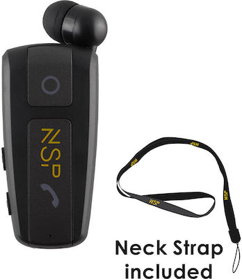 NSP BN221 In-Ear Bluetooth-Freisprecheinrichtung Kopfhörer Revers Schwarz