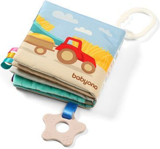 Babyono Activity Book Farm First Book Fabric with Sounds for Newborns Farm