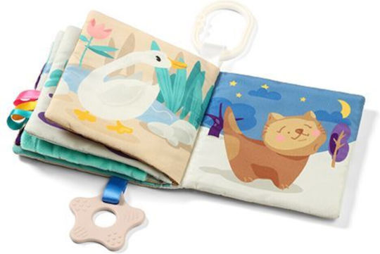 Babyono Activity Book Farm First Book Fabric with Sounds for Newborns Farm