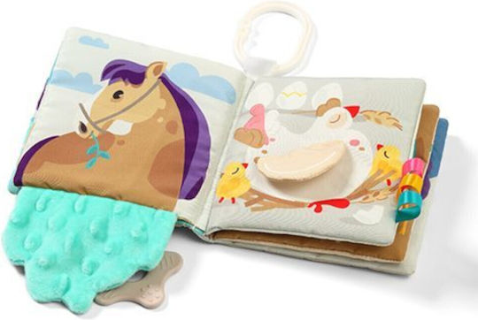 Babyono Activity Book Farm First Book Fabric with Sounds for Newborns Farm